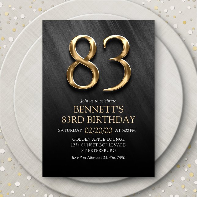 83rd Birthday Invitation (Creator Uploaded)