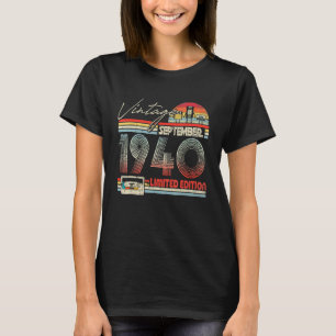 83rd Birthday September 1940 Vintage Cassette T-Shirt