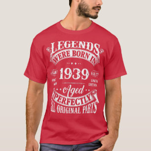 83rd Birthday Tee Vintage Legends Born In 1939 83 