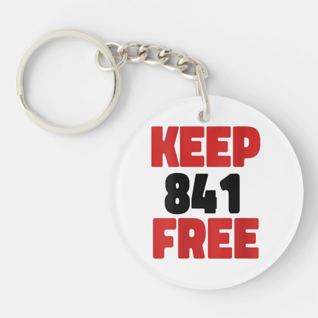 841 Surfing Otter 841Keep 841 Free California Otte Key Ring (Front)