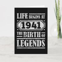 84 Year Old 1941 Birth Of Legend 84th Birthday