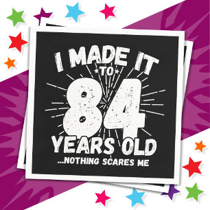 84 Year Old Sarcastic Meme Funny 84th Birthday Napkin