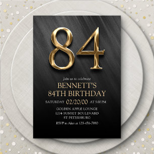 84th Birthday Invitation
