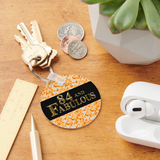 84th Birthday  Key Ring (Desk)