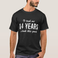 84th Birthday t shirt for men | Customisable age