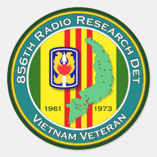 856th RRD 1 - ASA Vietnam Classic Round Sticker
