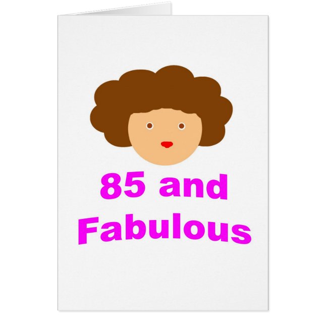85 and fabulous (Front)