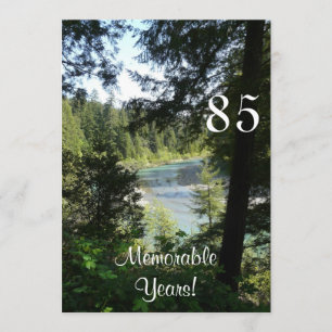 85 Memorable Years/Birthday Celebration-Lakeview Invitation