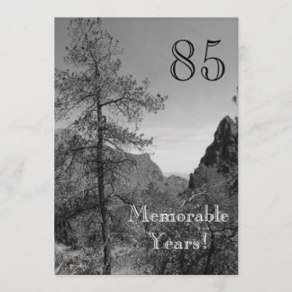 85 Memorable Years/Birthday Celebration-Nature Invitation