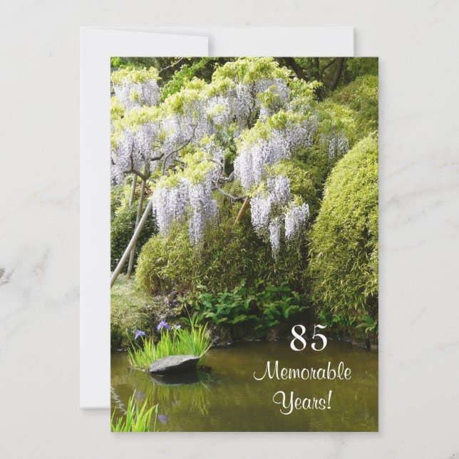 85 Memorable Years/Birthday Celebration-Nature Invitation (Front)