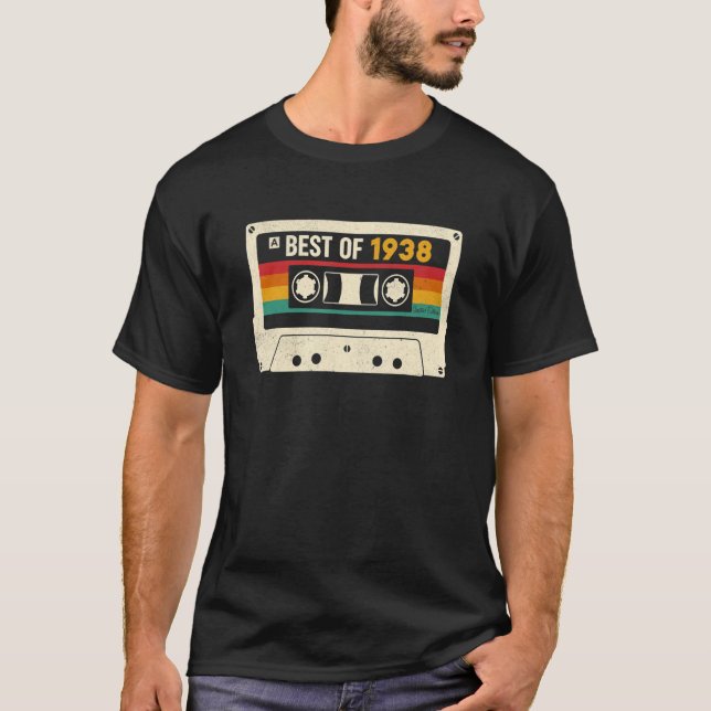 85 Year Old Best Of 1938 85th Birthday  Cassette T T-Shirt (Front)