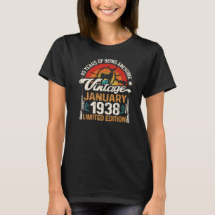 85 Year Old Deer Hunting Hunters January 1938 85th T-Shirt