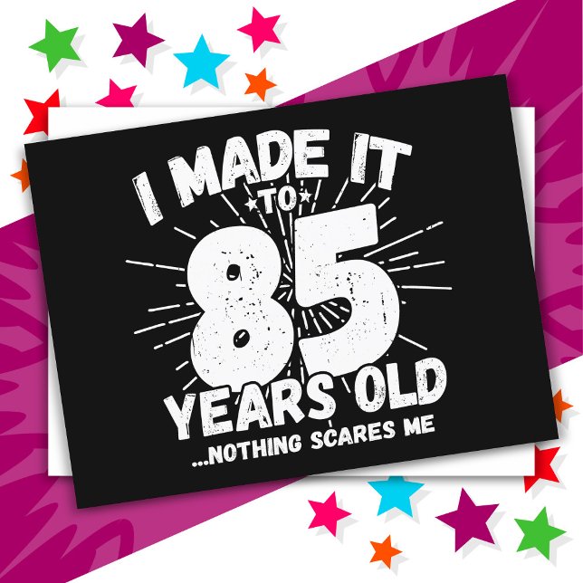 85 Year Old Sarcastic Meme Funny 85th Birthday Postcard (Creator Uploaded)