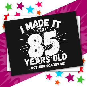 85 Year Old Sarcastic Meme Funny 85th Birthday Postcard