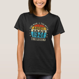 85 Year Old The Man Myth Legend August 1937 85th B T-Shirt
