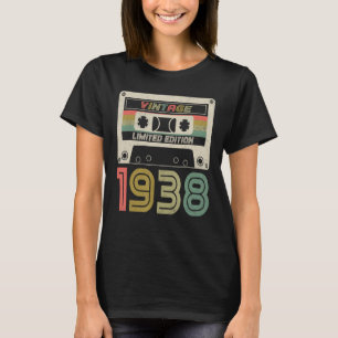 85 Year Old Vintage 1938 85th Birthday Cassette Ta T-Shirt