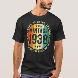 85 Years Old Vintage 1938 birthday 85th Birthday T-Shirt