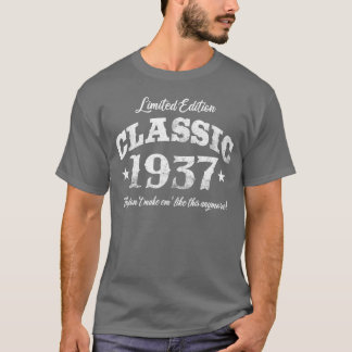 85 Years Old Vintage Classic Car 1937 85th girl T-Shirt