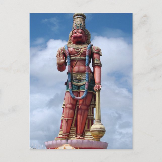 85ft Hanuman Statue, Carapichaima, Trinidad Postcard (Front)