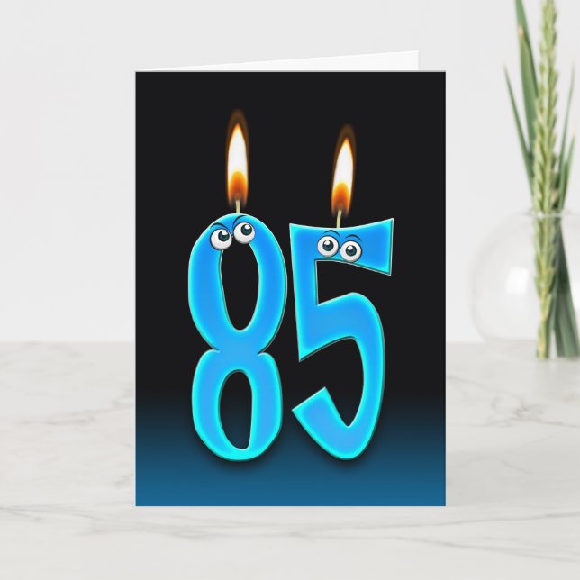 85th Birthday Candles Card (Front)