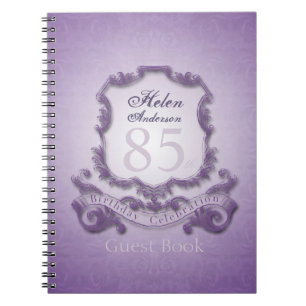 85th Birthday Celebration Vintage Frame Guest Book