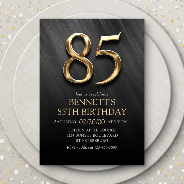 85th Birthday Invitation (Creator Uploaded)