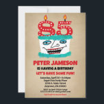 85th Birthday Invitation Funny Cake Casual Mens<br><div class="desc">A funny cartoon birthday cake 85th birthday invitation for a husband,  friend,  father or grandad or ladies,  too!</div>