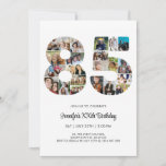 85th Birthday Number 85 Custom Photo Collage Invitation<br><div class="desc">Mark eighty five years of wonderful memories and adventures with this captivating 85th Birthday Number Photo Collage. This customisable template is the perfect blend of creativity and sentiment, allowing you to create a truly memorable gift for your loved one's special day. Capture the essence of incredible years in a single...</div>