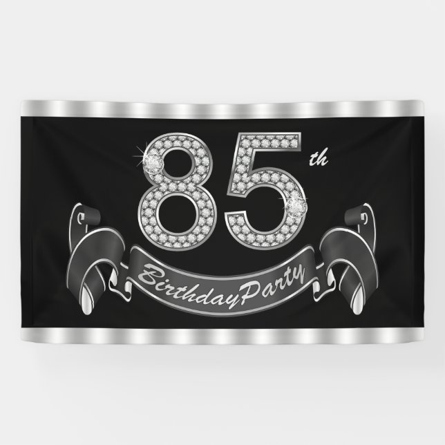 85th Birthday Party Banner (Horizontal)