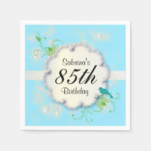 85th Birthday Party DIY Text Napkin