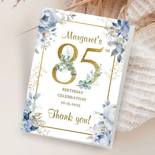 85th Birthday Party Folded Thank You Cards