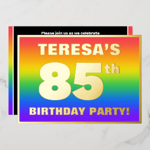 85th Birthday Party: Fun, Colourful Rainbow Patter