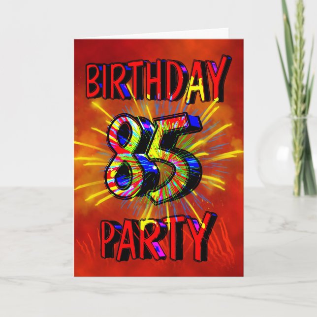 85th Birthday Party Invitation (Front)