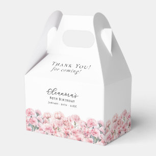 85th Birthday Party January Birth Month Flower Favour Box