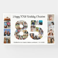 85th Birthday Party Number 85 Photo Collage