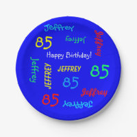 85th Birthday Party, Repeating Names, Royal Blue