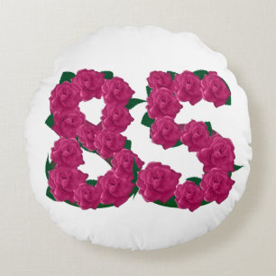 85th birthday Round Throw Pillow (16")