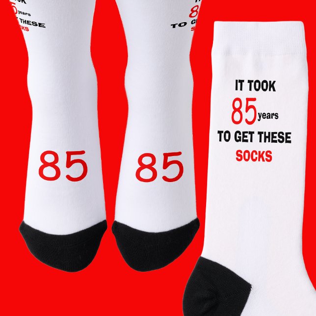 85th Birthday Socks Men Funny (Creator Uploaded)
