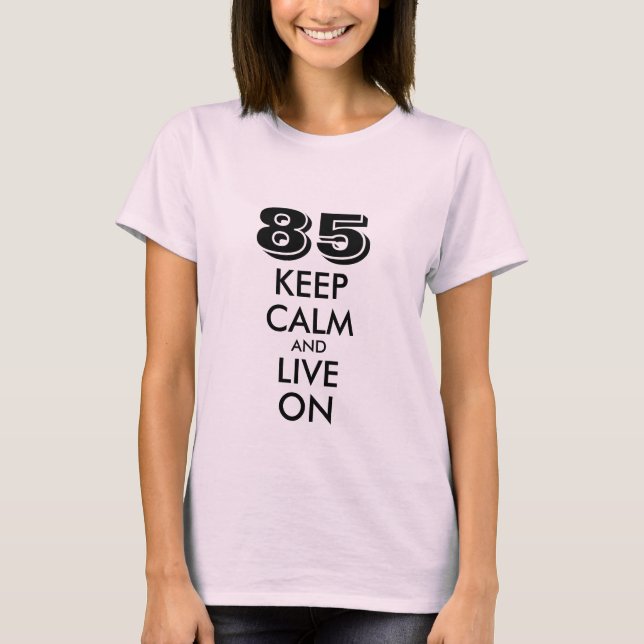 85th Birthday t shirt for women | Customisable age (Front)