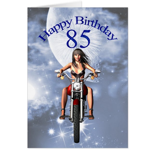 85th birthday with a biker girl (Front)
