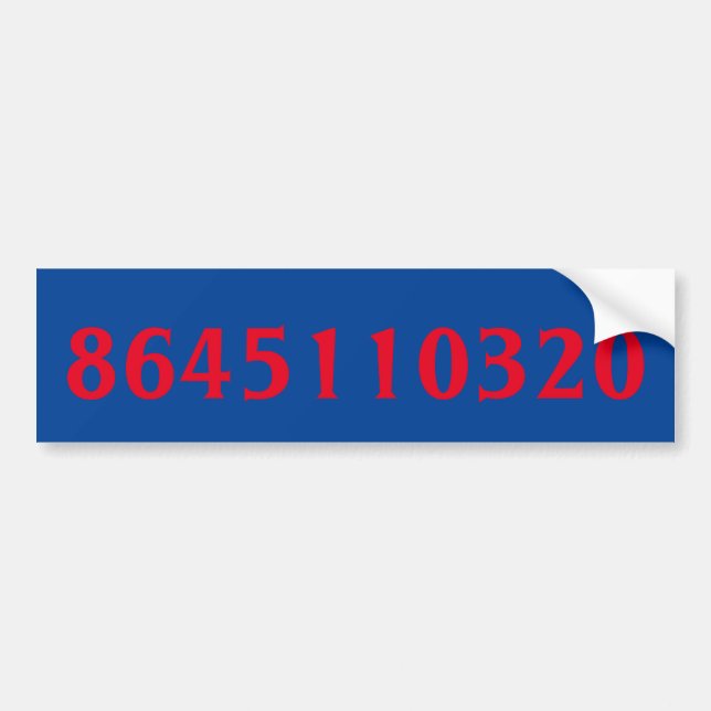 8645110320 Trump Vote Him Out Bumper Sticker (Front)