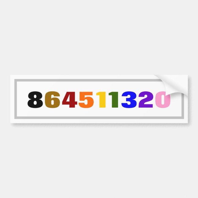 864511320 BUMPER STICKER (Front)