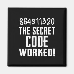 864511320 The Secret Code Worked! Trump Lost Biden Magnet
