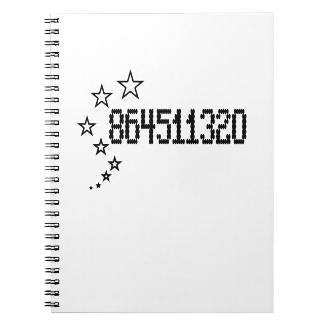 864532110 shirt notebook (Front)