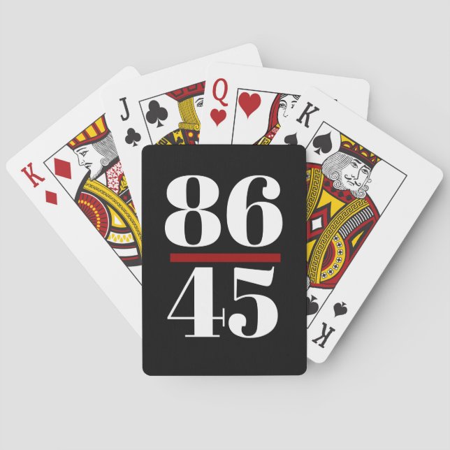 8645 Anti Trump Playing Cards (Back)