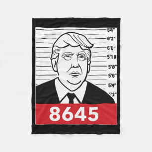 8645 Impeach Trump Graphic Fleece Blanket