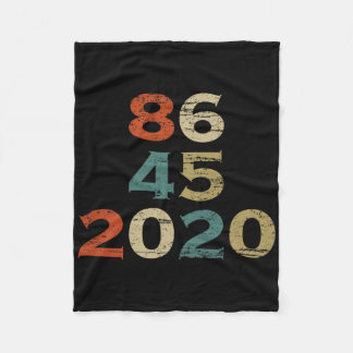 8645 T Shirt 86 45 Funny Anti-trump Biden Harris  Fleece Blanket