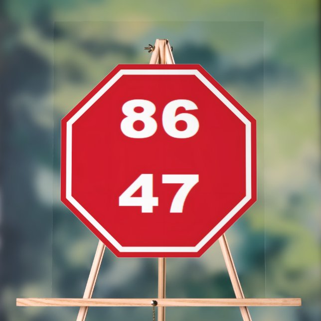 8647 ACRYLIC SIGN (Neutral)