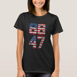 8647 Anti Trump 86 47 Retro Anti-trump Us Flag Imp T-Shirt