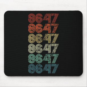 8647 Anti Trump 86 47 Retro Impeach 47 Anti-trump  Mouse Pad
